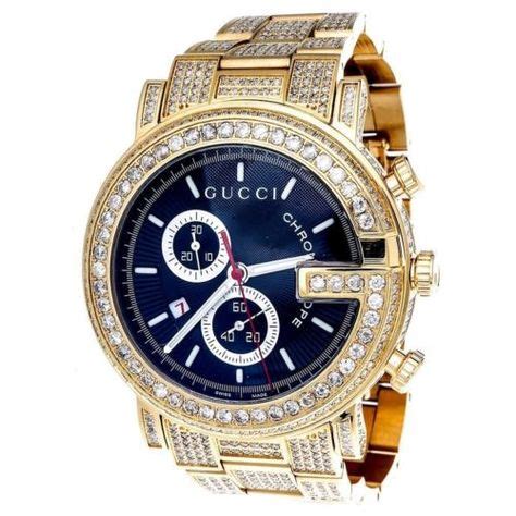 cuanto cuesta un reloj gucci de hombre|men's Gucci watch diamond bezel.